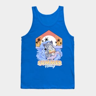 Summer Enjoyed Cat Tank Top